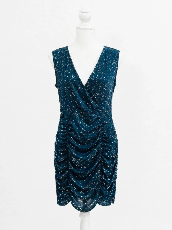 ✨ Robe bleu scintillante – Chic & élégante ✨